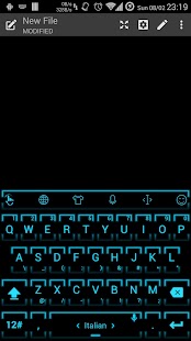 How to mod Keyboard Theme Neon 2 Cyan patch 3.2 apk for android