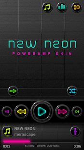 New Neon Poweramp Skin 3 08 Apk Paid Apk Pro