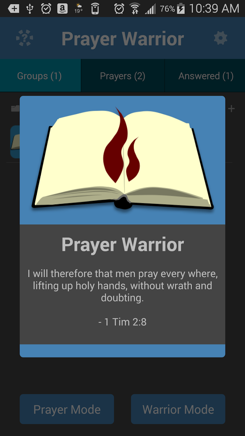 Prayer Warrior Screen 1