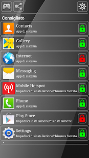 Proteggete le tue applicazioni Screen 3
