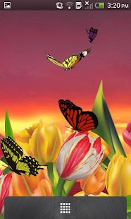 3D Butterfly Garden Wallpaper Screenshots 5