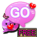 Pink Butterfly theme 4 GO SMS