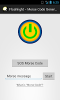 Flashlight-MorseCode Generator APK capture d'écran Thumbnail #1