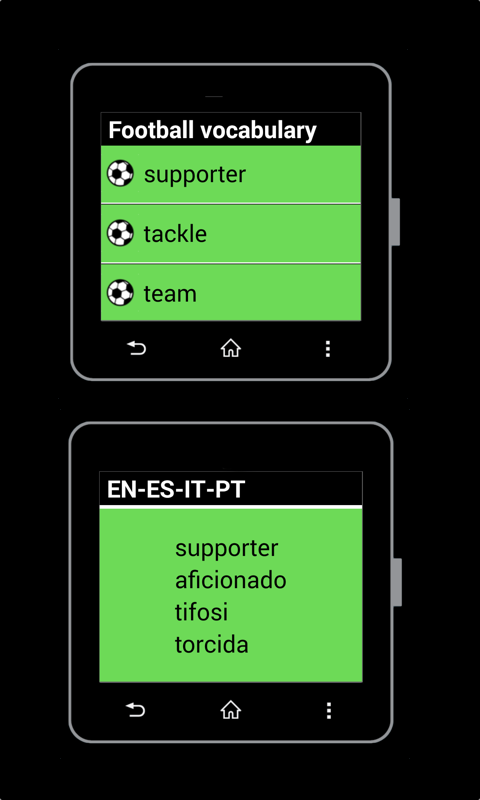 Football for SmartWatch 2 Screen 3
