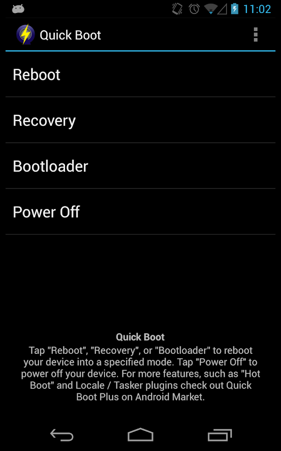   Quick Boot ( reboot): captura de tela 