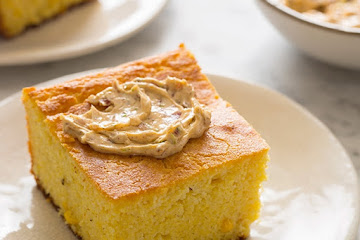 Buttermilk Cornbread with Bacon, Chili and Lime Butter