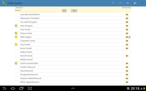 Pacific Is Birding Checklist Screenshots 5