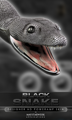 poweramp skin black snake