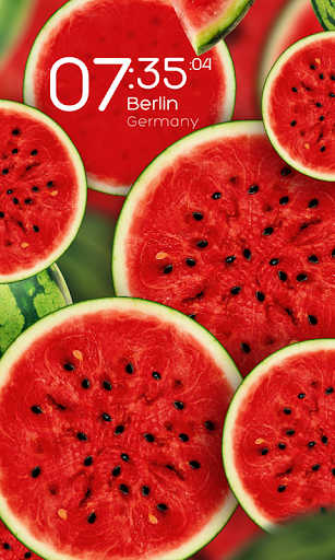 Watermelon clock wallpaper HD