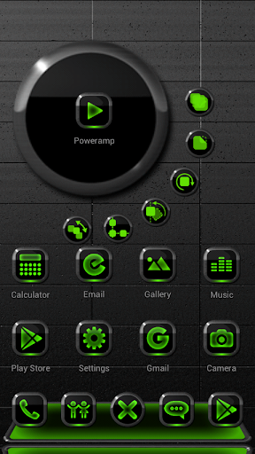 【免費娛樂App】Next Launcher Theme Neon Green-APP點子