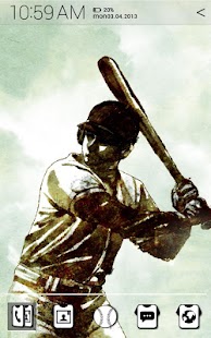 Baseball Illust Atom theme Screenshots 1