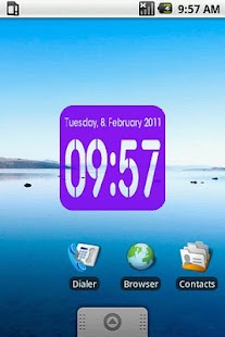 Free Download Clock Widget digital 2x2 APK for PC