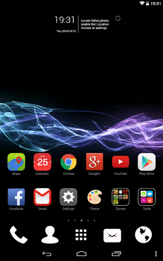 Black Go Launcher HD