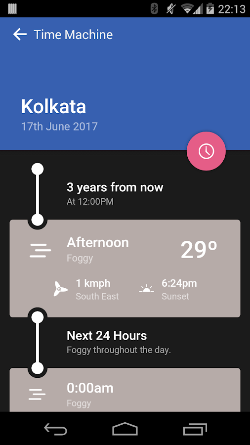 Weather Timeline - Forecast - screenshot