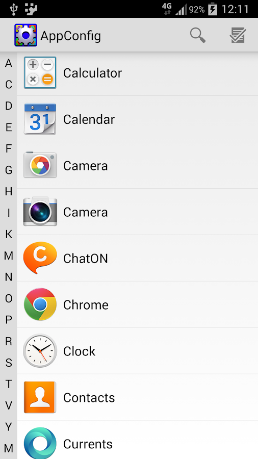 AppConfig - screenshot