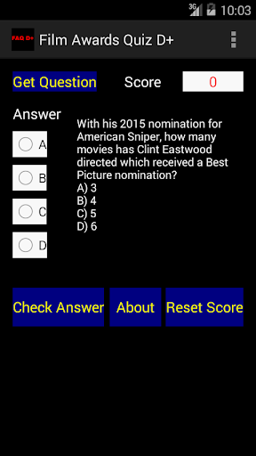 Film Awards Quiz D+