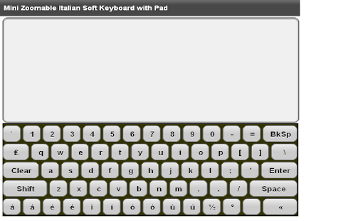 Download Mini Italian Keyboard & Pad APK for PC