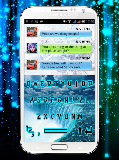 Water World Keyboard Skin