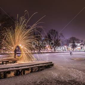 Cluj Napoca  by Iosif Miclaus - City,  Street & Park Night