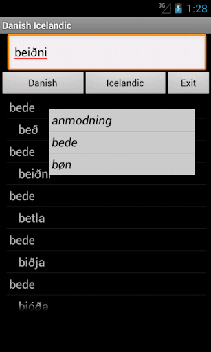Danish Icelandic Dictionary