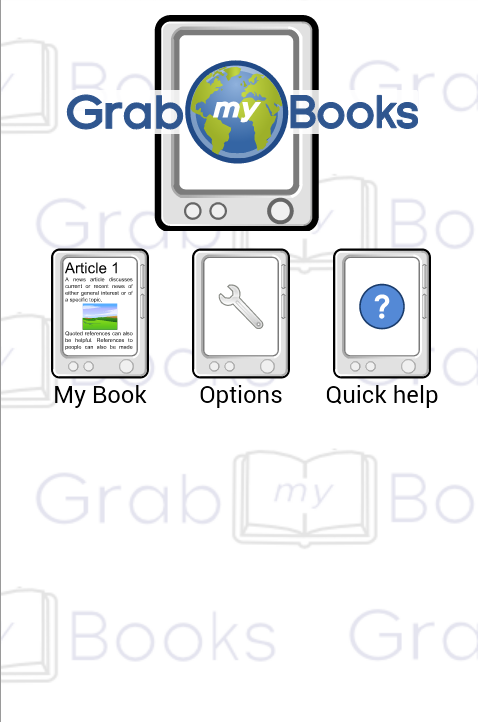 GrabMyBooks Screen 1