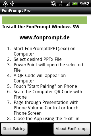 Android application Remote for PowerPoint PRO screenshort