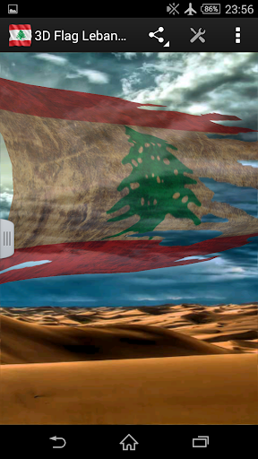 3D Flag Lebanon LWP