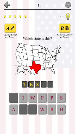 【免費益智App】50 US States: Capitals & Flags-APP點子