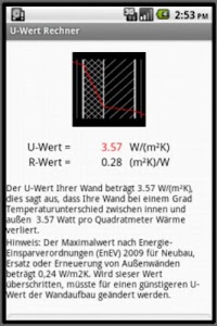 U Wert Rechner App