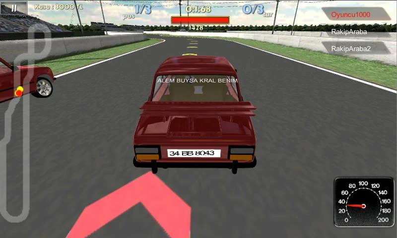 Tüplü ve Öfkeli Araba Yarışı - screenshot