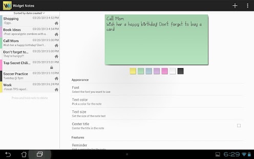 Widget Notes Screenshots 7