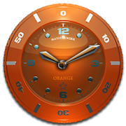 Clock Widget Orange Star