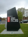 West Suffolk College Sign