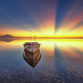 Boat and Roll by Yudik Pradnyana - Landscapes Sunsets & Sunrises