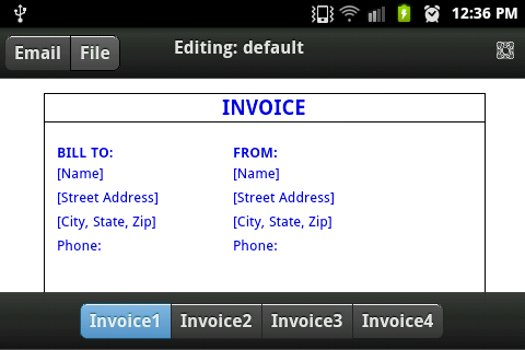 Custom Invoice