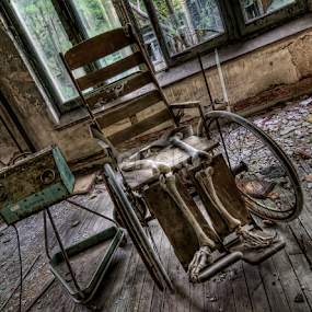 Vintage Antique Wheelchair/Medical Equipment by Dawn Robinson - Artistic Objects Antiques