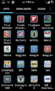 Lastest Torn Paper ICS Apex Theme Free APK for PC