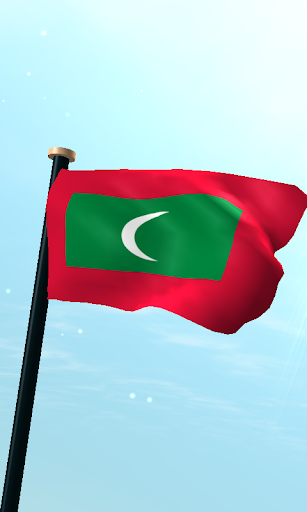 馬爾代夫旗3D免費動態桌布