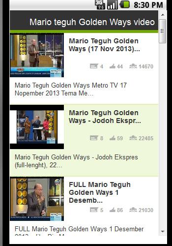 Mario Teguh Golden Ways MTGW