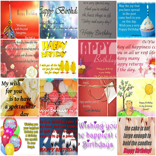 Happy Birthday Quotes Cards