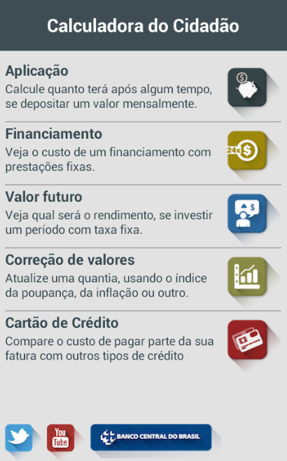   Calculadora do Cidadão- screenshot  