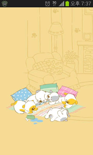 [TOSS] Cute Puppies Theme LWP