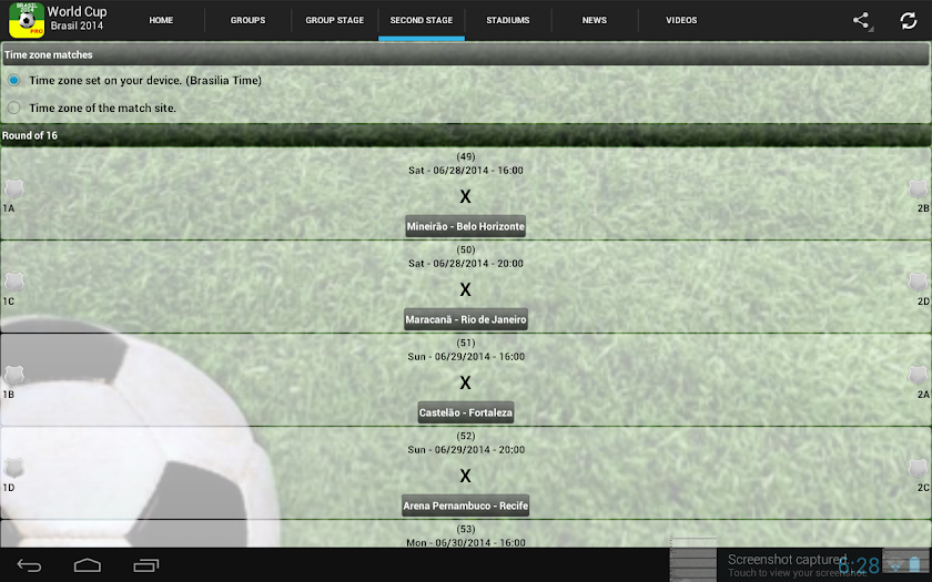 World Cup Brazil 2014 PRO Screen 3