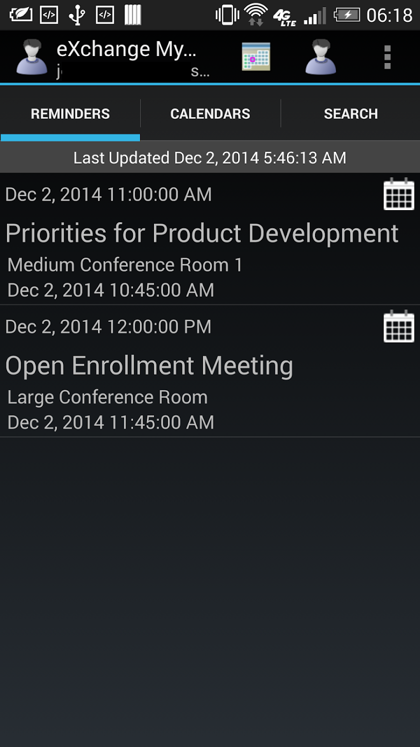 eXchange My Contacts Screen 3