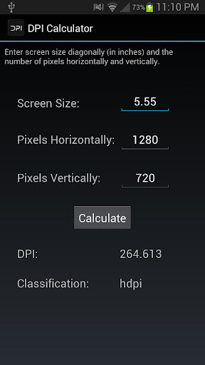 DPI Calculator