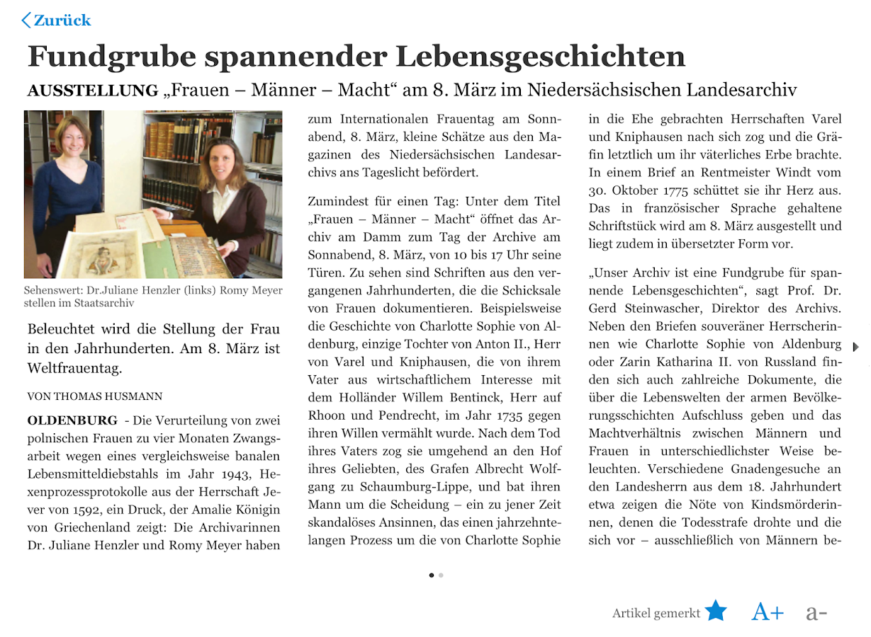 NWZePaper AndroidApps auf Google Play