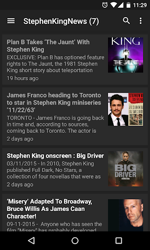 Stephen King News