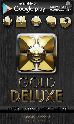 【免費生活App】Poweramp skin Gold Deluxe-APP點子