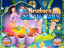 Mermaid birth girls games APK