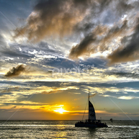 On the Right Route by Carlos Casillas - Landscapes Waterscapes